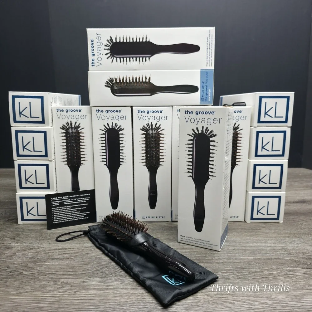 The Groove Voyager By Kellie Little - Premium Designer Hair Styling Brush - New